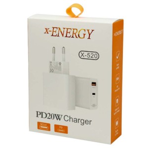 شارژر دیواری 20 وات ایکس انرژی X-520 QC3 PD 3A