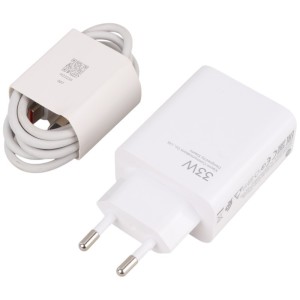شارژر دیواری 33 وات شیائومی MDY-14-EL QC3.0 PD 3A سرجعبه + کابل تایپ سی