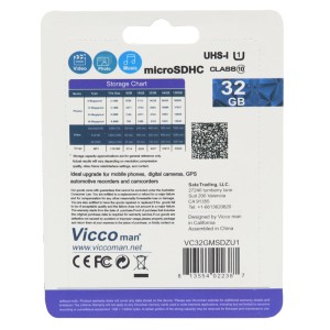 رم میکرو 32 گیگ ویکومن Vicco Extra U1 80MB/s بدون خشاب