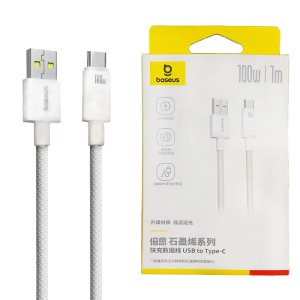 کابل تایپ سی فست شارژ 100 وات باسئوس P10375201212 طول 1 متر