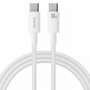 کابل دو سر تایپ سی فست شارژ 100 وات باسئوس P10375203212 طول 1 متر