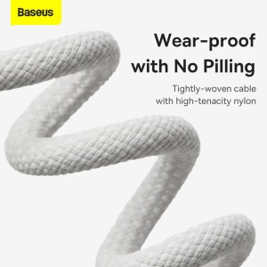 کابل دو سر تایپ سی فست شارژ 100 وات باسئوس P10375203212 طول 1 متر