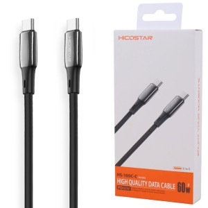 کابل دو سر تایپ سی فست شارژ 60 وات هایکو استار HS-105C-C طول 1 متر