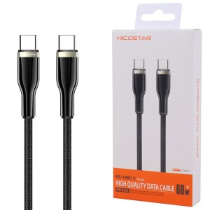 کابل دو سر تایپ سی فست شارژ 60 وات هایکو استار HS-106C-C طول 1 متر