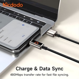 کابل تایپ سی فست شارژ 6 آمپر مک دودو CA-665 طول 1.2 متر