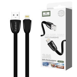 کابل آیفونی فست شارژ 2.4 آمپر ارلدام EC-111i طول 3 متر