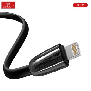 کابل آیفونی فست شارژ 2.4 آمپر ارلدام EC-111i طول 3 متر