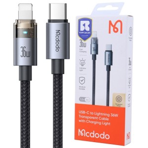 کابل تایپ سی به لایتنینگ فست شارژ 36 وات مک دودو CA-694 طول 1.2 متر