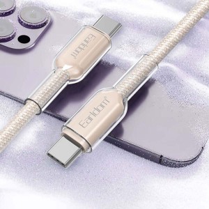 کابل دو سر تایپ سی فست شارژ 60 وات ارلدام EC-205C-C طول 1 متر