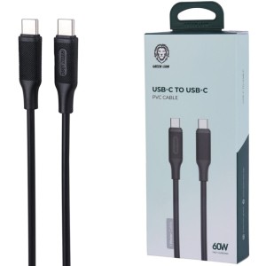 کابل دو سر تایپ سی فست شارژ 60 وات گرین لاین GNPVC60CTCBK طول 1 متر