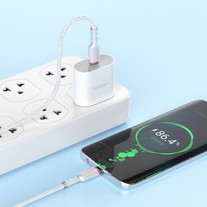 کابل دو سر تایپ سی فست شارژ 60 وات ارلدام EC-204C-C طول 1 متر