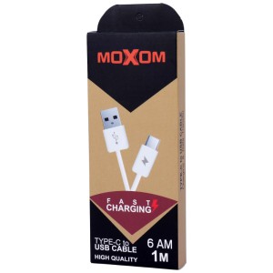 کابل تایپ سی فست شارژ Moxom Highcopy طول 1 متر