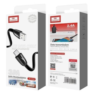 کابل تایپ سی فست شارژ 2.4 آمپر ارلدام EC-111C طول 3 متر