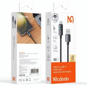 کابل تایپ سی فست شارژ 66 وات مک دودو CA-652 طول 1.2 متر