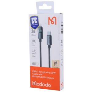 کابل تایپ سی به لایتنینگ فست شارژ 36 وات مک دودو CA-657 طول 1.2 متر