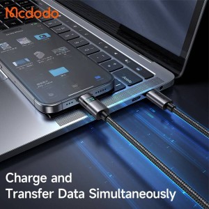 کابل تایپ سی به لایتنینگ فست شارژ 36 وات مک دودو CA-657 طول 1.2 متر