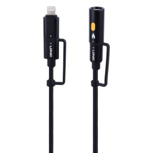 کابل شارژ چندکاره فست شارژ 65 وات الدینیو LC20 طول 1.2 متر