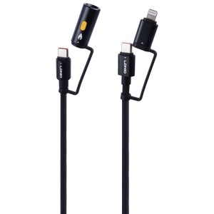 کابل شارژ چندکاره فست شارژ 65 وات الدینیو LC20 طول 1.2 متر