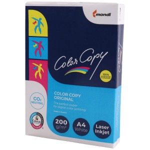 کاغذ گلاسه A4 مخصوص پرینتر لیزر رنگی 200 گرم Mondi بسته 250 عددی