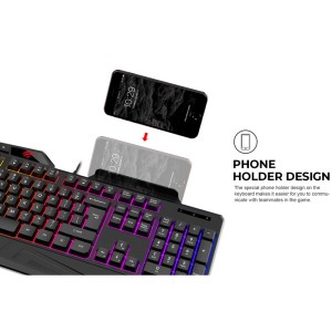 کیبورد و موس گیمینگ هویت Gamenote KB889CM + پد موس