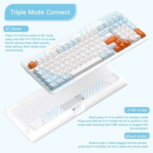 کیبورد بی سیم گیمینگ KW99