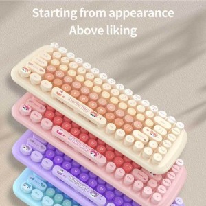 کیبورد و موس بی سیم مافی Candy Mixed Little Bear Diary