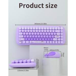 کیبورد و موس بی سیم مافی Candy Mixed Little Bear Diary