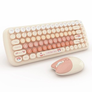 کیبورد و موس بی سیم مافی Candy Mixed Little Bear Diary