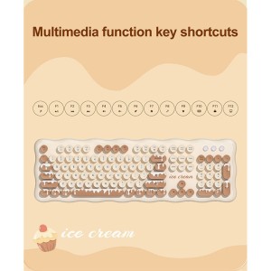 کیبورد و موس بی سیم مافی Ice Cream