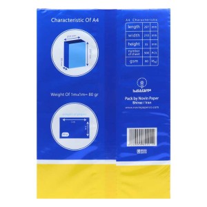 کاغذ A4 کپی مکس نوین کاغذ 80 گرم بسته 500 عددی کد 2