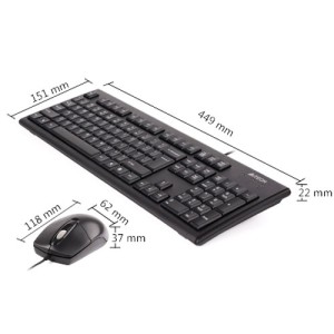 کیبورد و موس ای فورتک KR-8372 USB