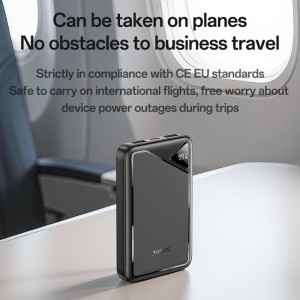 پاور بانک فست شارژ یسیدو YP80 PD 12W ظرفیت 10000 میلی آمپر ساعت