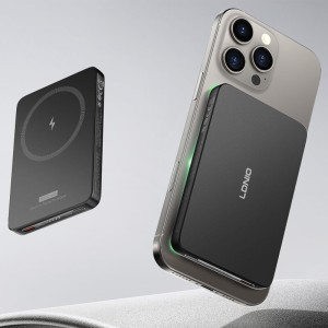 پاور بانک بی سیم فست شارژ الدینیو PQ28 QC3.0 PD 20W ظرفیت 5000 میلی آمپر ساعت