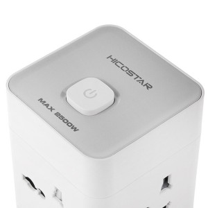 چند راهی 8 خانه هایکو استار HS-PS322 با کابل 2 متری + شارژر USB و Type-C