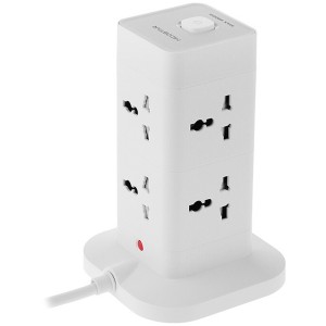 چند راهی 8 خانه هایکو استار HS-PS322 با کابل 2 متری + شارژر USB و Type-C