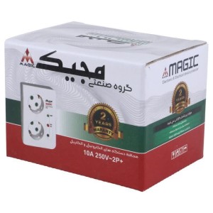 محافظ برق کامپیوتر و پکیج 2 خانه ارت دار مجیک 207