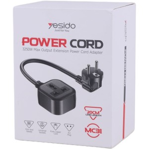 تبدیل برق 3 به 2 یسیدو MC31 با کابل 0.2 متری