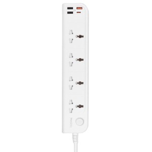 چند راهی 4 خانه یسیدو MC22 با کابل 3 متری + شارژر USB و Type-C