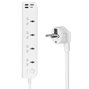 چند راهی 4 خانه یسیدو MC22 با کابل 3 متری + شارژر USB و Type-C