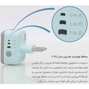 تبدیل برق 3 به 2 تایمر دار هادرون P103