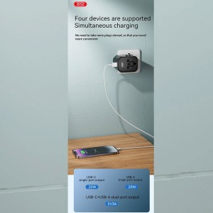 شارژر دیواری 20 وات ایکس او XO-WL13 QC PD 3A
