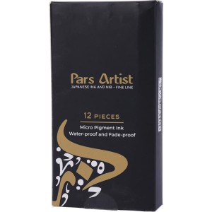 قلم خطاطی پارس آرتیست 3 میلی متر بسته 12 عددی