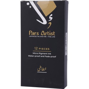 قلم خطاطی پارس آرتیست 3 میلی متر بسته 12 عددی