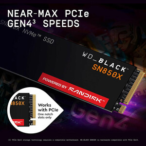 حافظه SSD وسترن دیجیتال Western Digital Black SN850X M.2 1TB