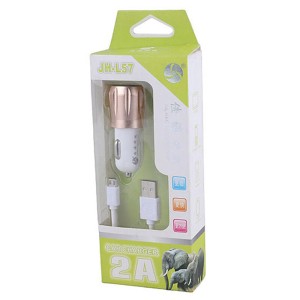 شارژر فندکی 10.5 وات Jia Hao JH-L57 ADC-21-1 + کابل میکرو یو اس بی