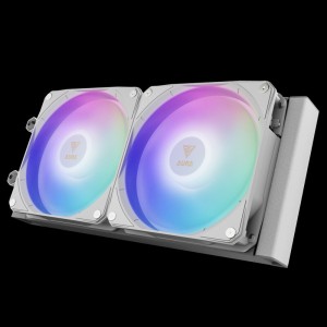 خنک کننده مایع پردازنده گیم دیاس Aura GL240 LCD ARGB WH