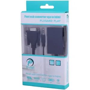 تبدیل VGA به HDMI پی نت + کابل صدا