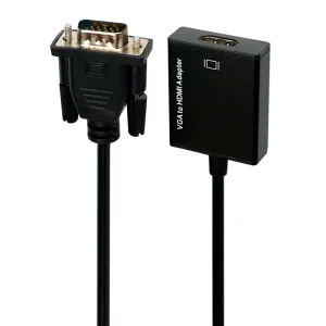 تبدیل VGA به Adapter 5138 HDMI + کابل صدا و کابل Micro USB