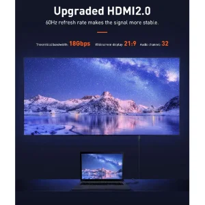 کابل HDMI V2.0 4K باسئوس Cafule Series CADKLF-F01 طول 2 متر