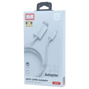 کابل تبدیل Lightning به HDMI ارلدام ET-W33 طول 2 متر